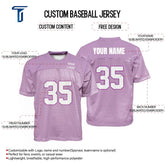 Custom Periwinkle Oversized Football Jersey Street Fashion T-shirt